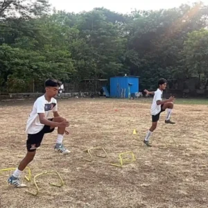 Practice match at Mathew Football Academy